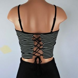 Stripped Cropped Top